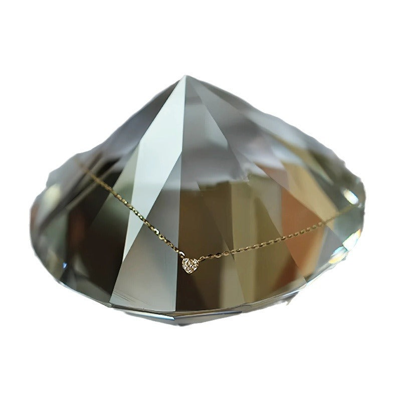 Collar Mini Corazón con Diamantes